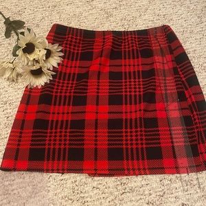 Ready for the holidays plaid 16 1/2 inch skirt
